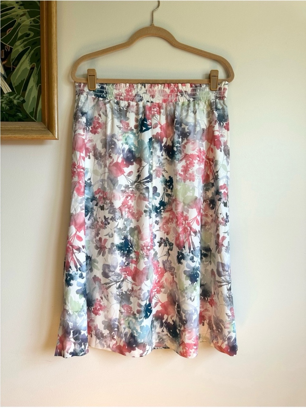 Athleta Savannah Floral Print Midi Skirt Womens Large